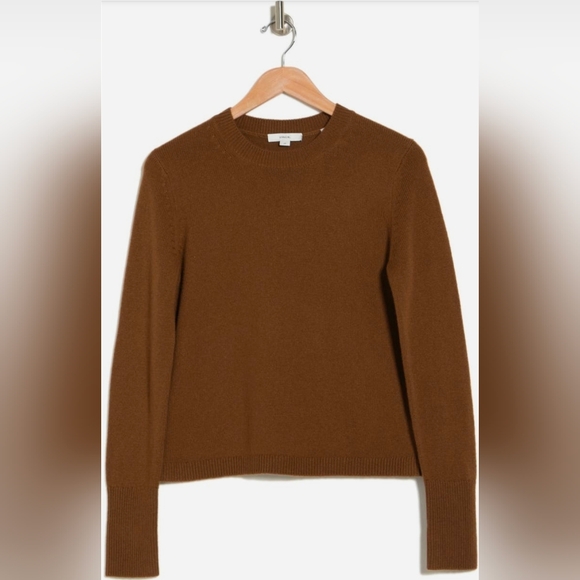 Vince Sweaters - Vince (Camuto) Wool Cashmere Crewneck Sweater L Chestnut